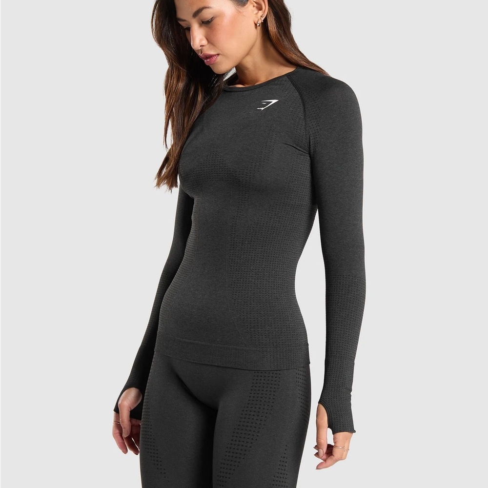 Gymshark Vital Long Sleeve Top - Black